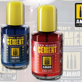 AMMO by Mig: Night Blue Cement und Red Magma Cement